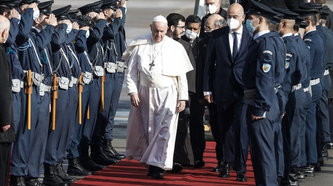 Η άφιξη του Πάπα Φραγκίσκου στο Αεροδρόμιο "Ελευθέριος Βενιζέλος"