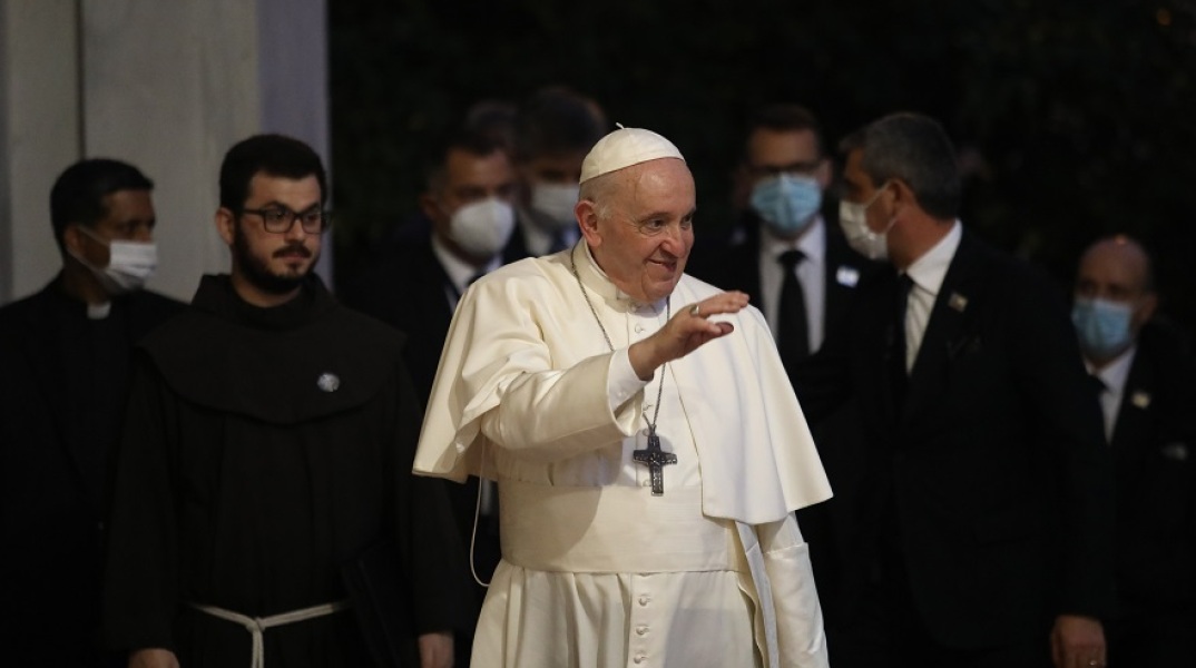 Συνάντηση του Αρχιεπισκόπου Ιερωνύμου με τον Πάπα Φραγκίσκο στην Αρχιεπισκοπή Αθηνών