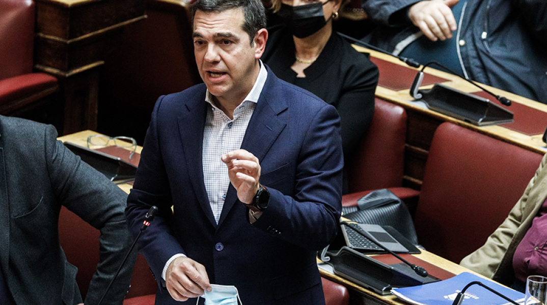 Ο Αλέξης Τσίπρας στη Βουλή