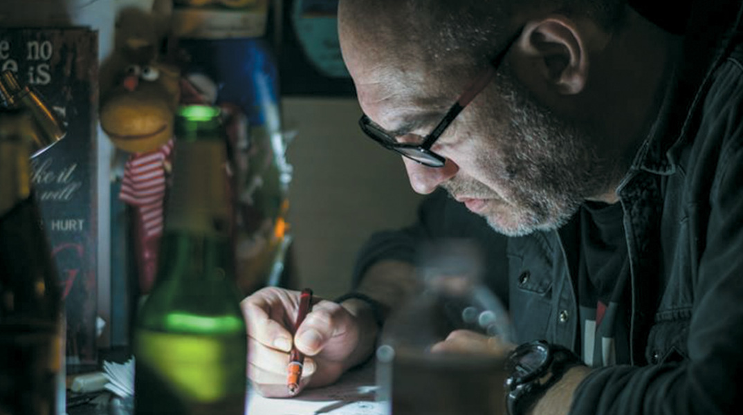 Ο σκιτσογράφος Αργύρης Μαυρέας