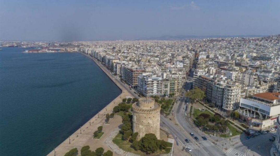 Πανοραμική εικόνα από τη Θεσσαλονίκη 