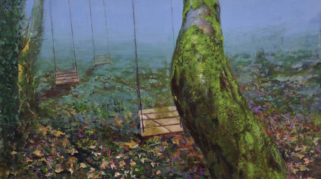 Δέντρο και κούνιες το φθινόπωρο. Συνέντευξη με τη ζωγράφο Ειρήνη Ηλιοπούλου για την έκθεσή της Τόποι Επιθυμίας στην γκαλερί Σκουφά
