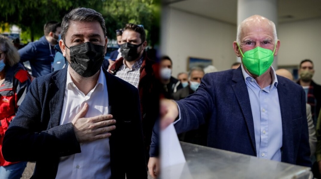 Ο Νίκος Ανδρουλάκης και ο Γιώργος Παπανδρέου