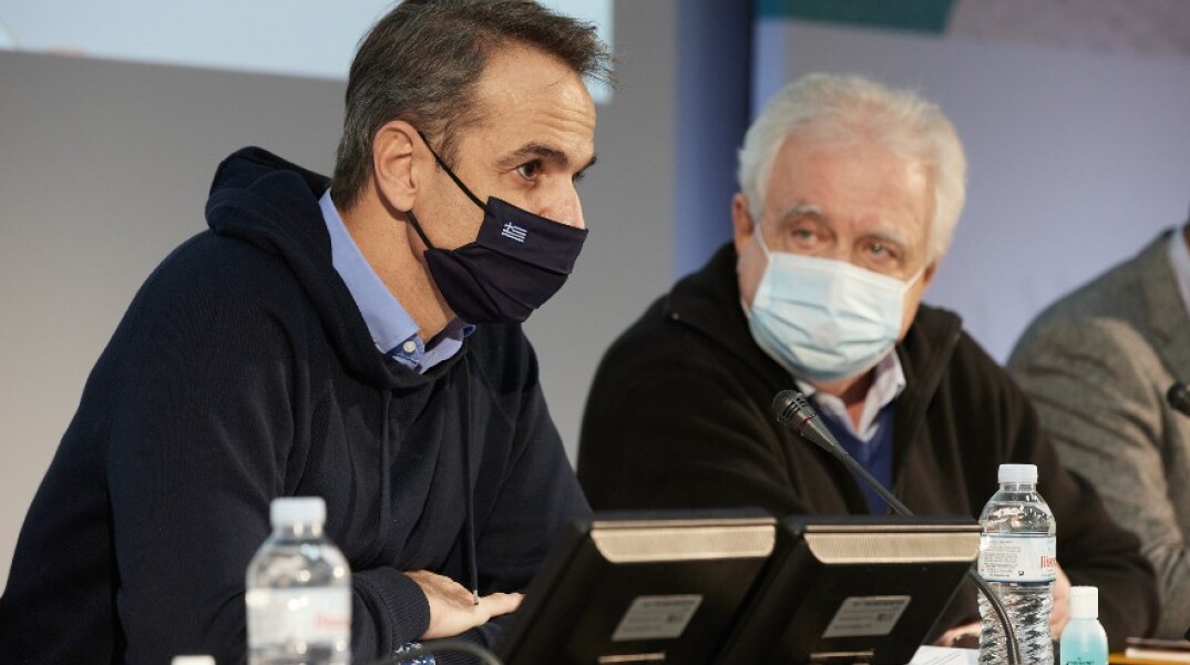 Ο Κυριάκος Μητσοτάκης στην Αιδηψό