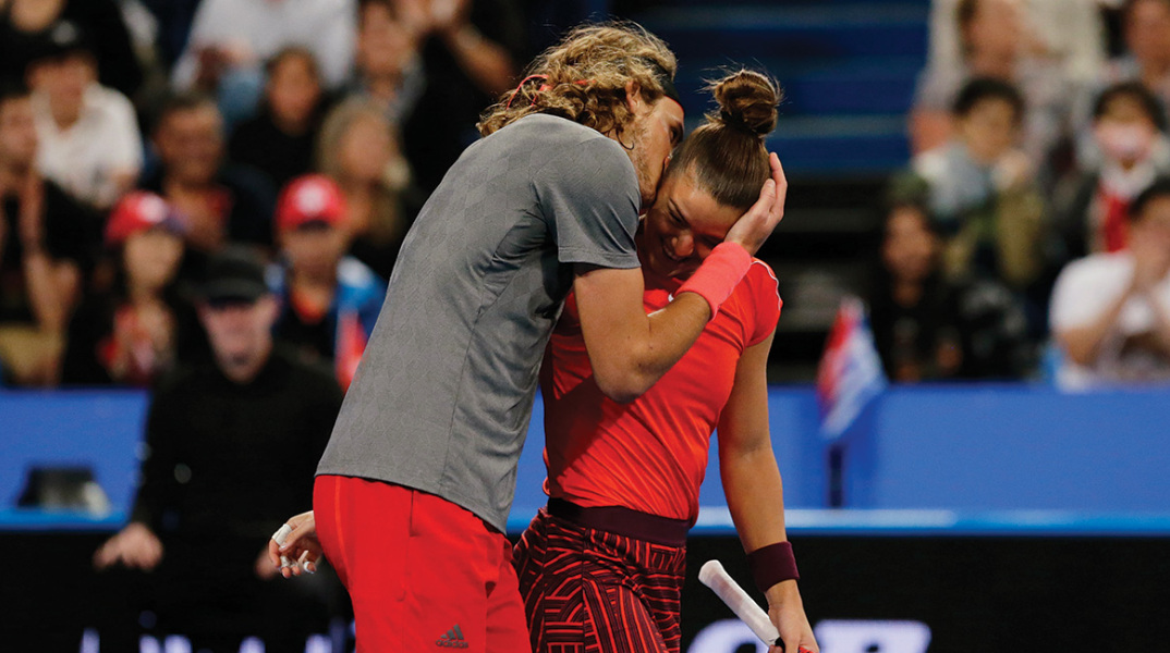 Στέφανος Τσιτσιπάς και Μαρία Σάκκαρη