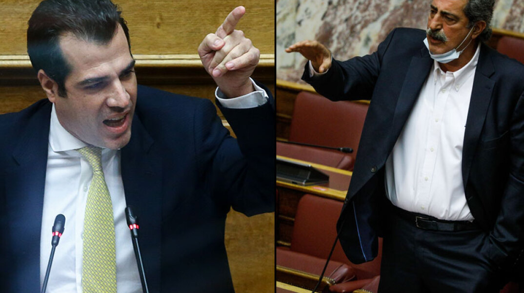 Θάνος Πλεύρης και Παύλος Πολάκης τσακώνονται στη Βουλή για τις ΜΕΘ