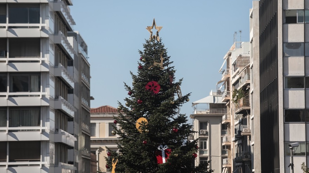 Στιγμιότυπο από το κέντρο της Αθήνας 