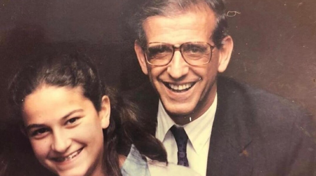 Η Νίκη Κεραμέως με τον πατέρα της
