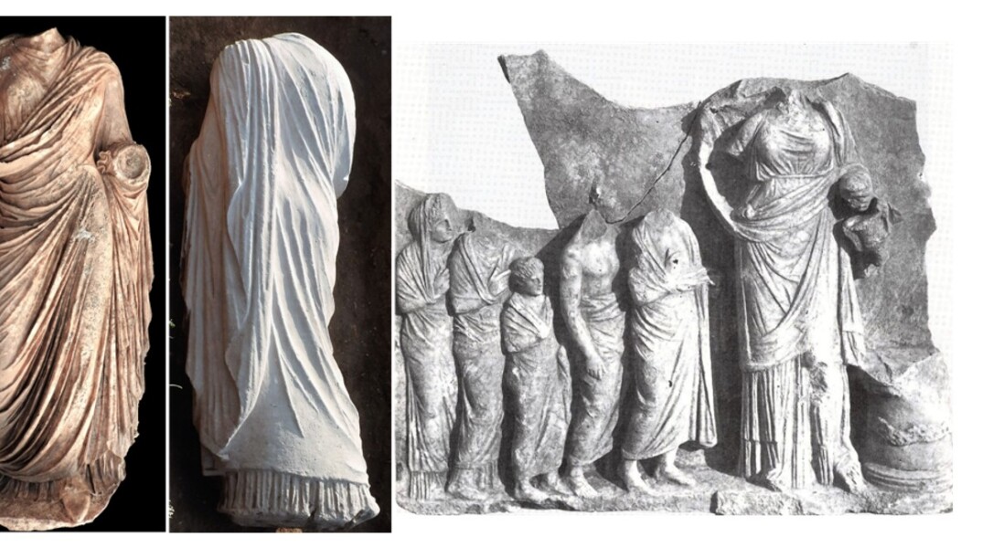 ΥΠΠΟΑ: Άγαλμα γυναικός με ποδήρη χιτώνα βρέθηκε στην αρχαία Επίδαυρο	