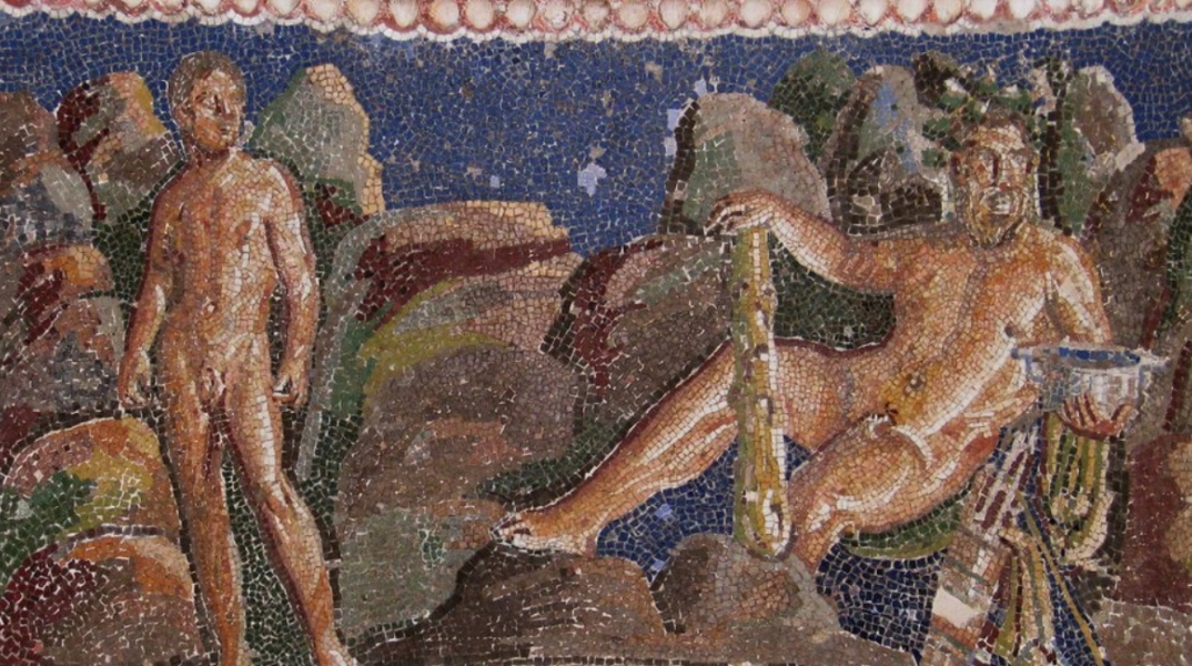 Ηρακλής και Ιόλαος, ψηφιδωτό