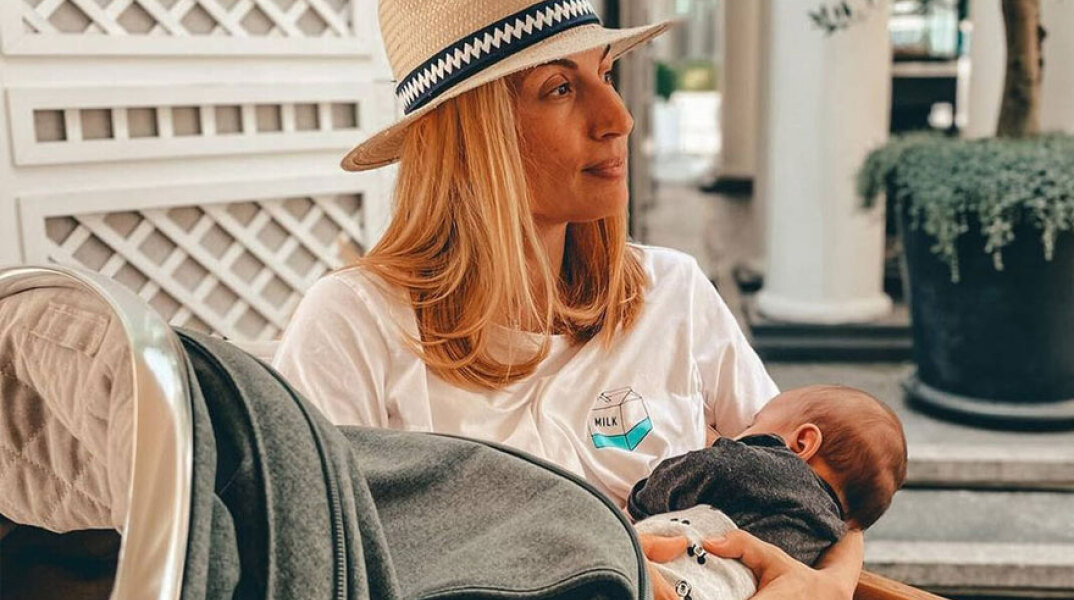 Η Μαρία Ηλιάκη με την κόρη της