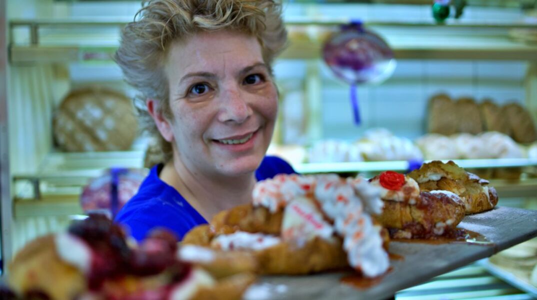 Η Ελένη Καλλίδου και τα κρουασάν της