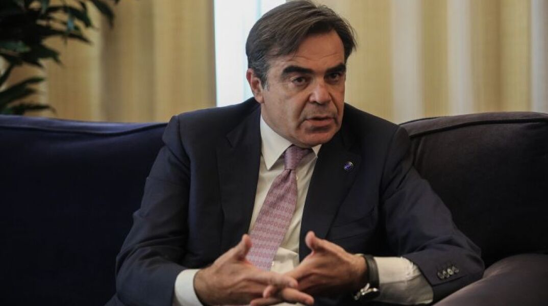 Ο ΑΝΤΙΠΡΟΕΔΡΟΣ ΤΗΣ ΕΥΡΩΠΑΪΚΗΣ ΕΠΙΤΡΟΠΗΣ, ΜΑΡΓΑΡΙΤΗΣ ΣΧΟΙΝΑΣ | ΦΩΤΟ: EUROKINISSI/ΓΙΑΝΝΗΣ ΠΑΝΑΓΟΠΟΥΛΟΣ   