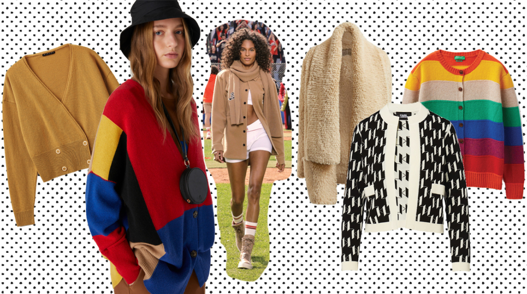 Μοντέλα από επιδείξεις μόδας και διάφορα σχέδια ζακέτας