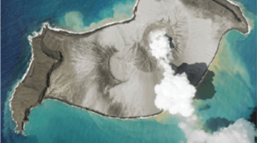 Tο κρουστικό κύμα που προκλήθηκε από την υποθαλάσσια έκρηξη του ηφαιστείου Hunga Tonga-Hunga Ha'apai