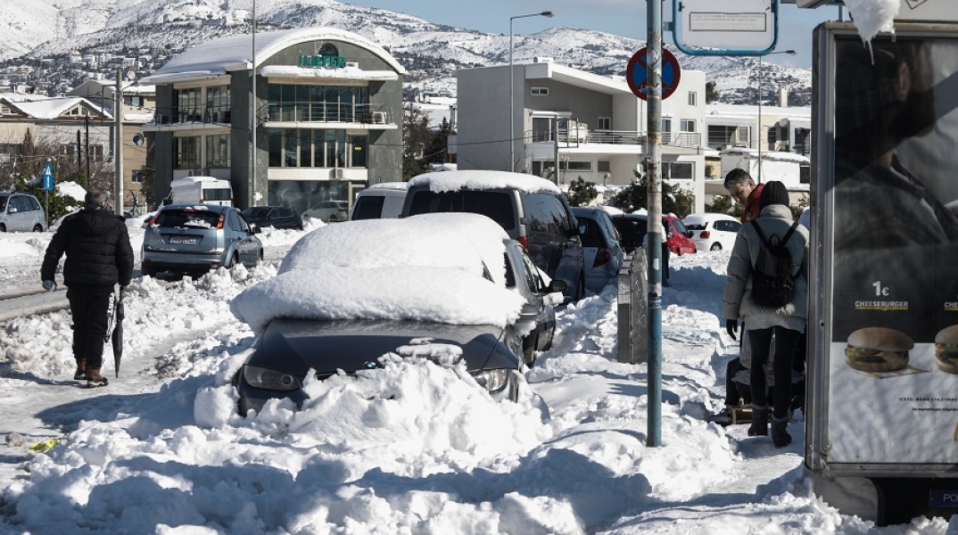 Κακοκαιρία «Ελπίδα»: Ύψος χιονιού ρεκόρ στην Αθήνα μετά το 2008