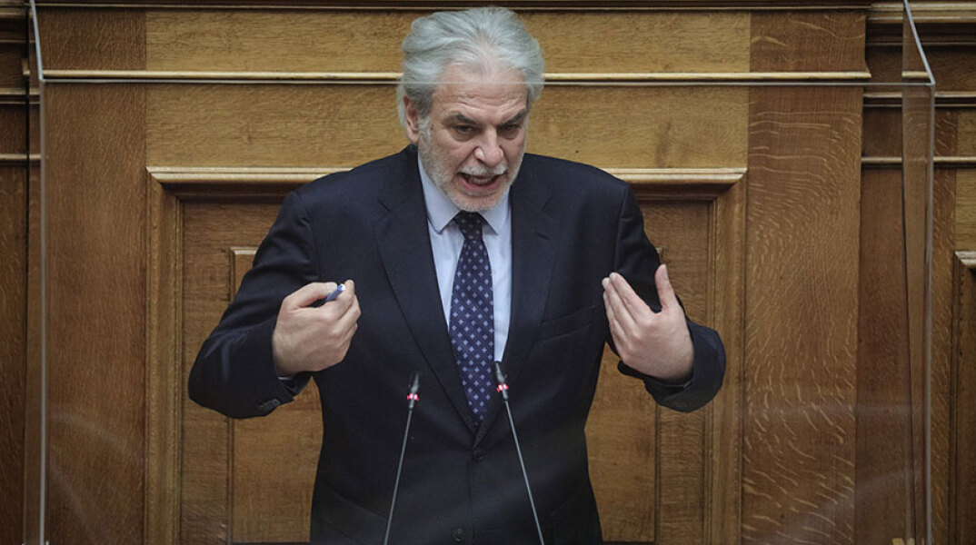 Ο Χρήστος Στυλιανίδης στη συζήτηση στη Βουλή για την πρόταση μομφής