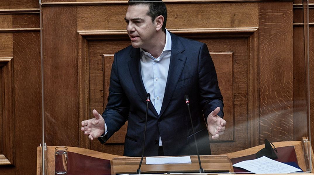 Ο Αλέξης Τσίπρας στη Βουλή