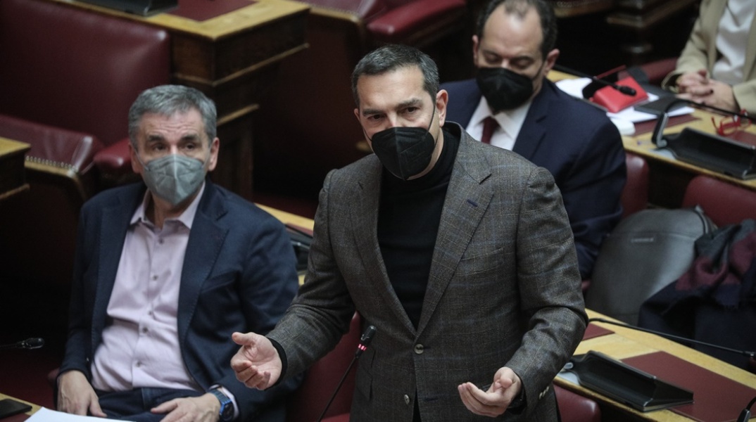 Ο πρόεδρος του ΣΥΡΙΖΑ- Προοδευτική Συμμαχία, Αλέξης Τσίπρας, στη Βουλή