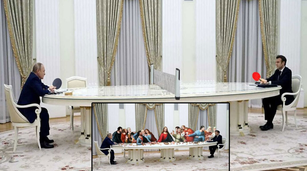 Η συνάντηση Πούτιν με Μακρόν στο Κρεμλίνο και το «παιχνίδι» στο Twitter