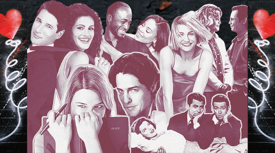 Ένα κολάζ από ταινίες που μπορεί να δει κάποιος την ημέρα του Αγίου Βαλεντίνου.