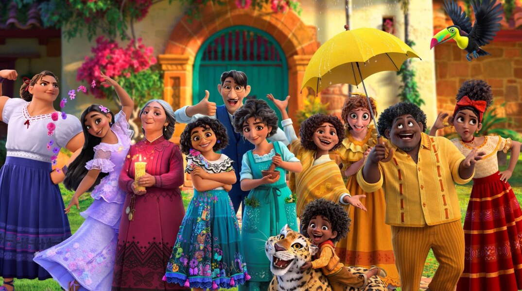 Animation που απεικονίζει ανθρώπους - σκηνή από την ταινία της Disney Encanto