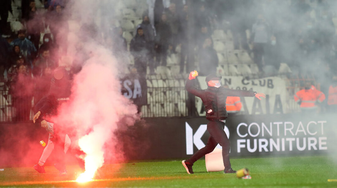 Επεισόδια σε ποδοσφαιρικό αγώνα