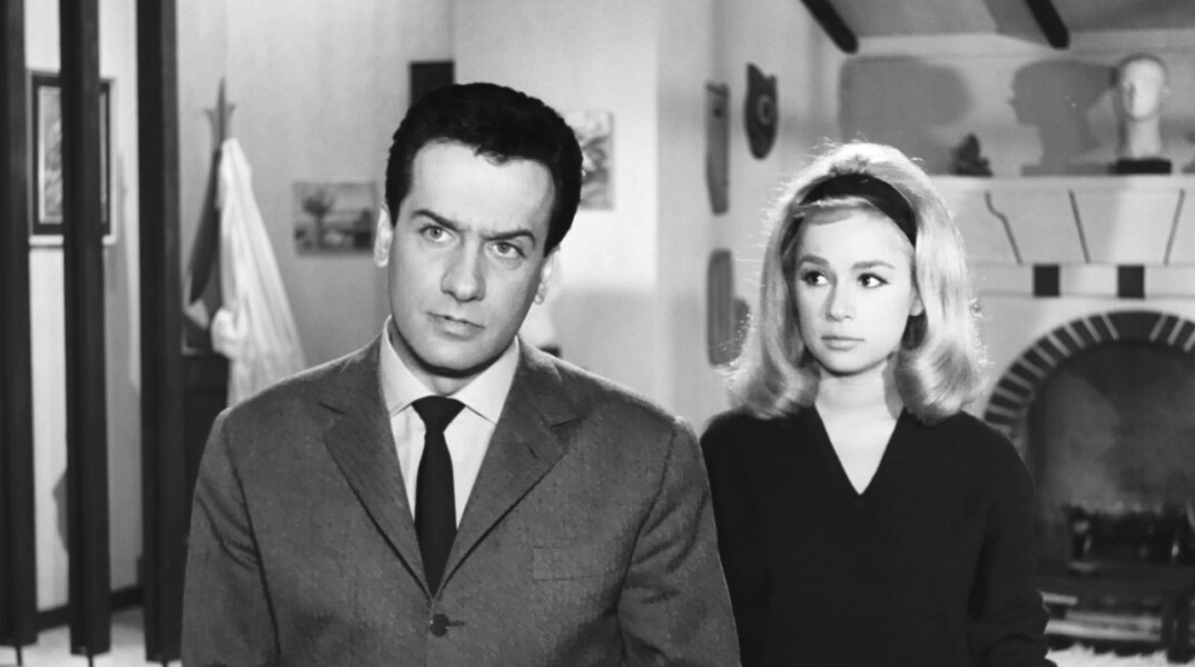 Ο Αλέκος Αλεξανδράκης και η Αλίκη Βουγιουκλάκη στην ταινία η «Ψεύτρα»