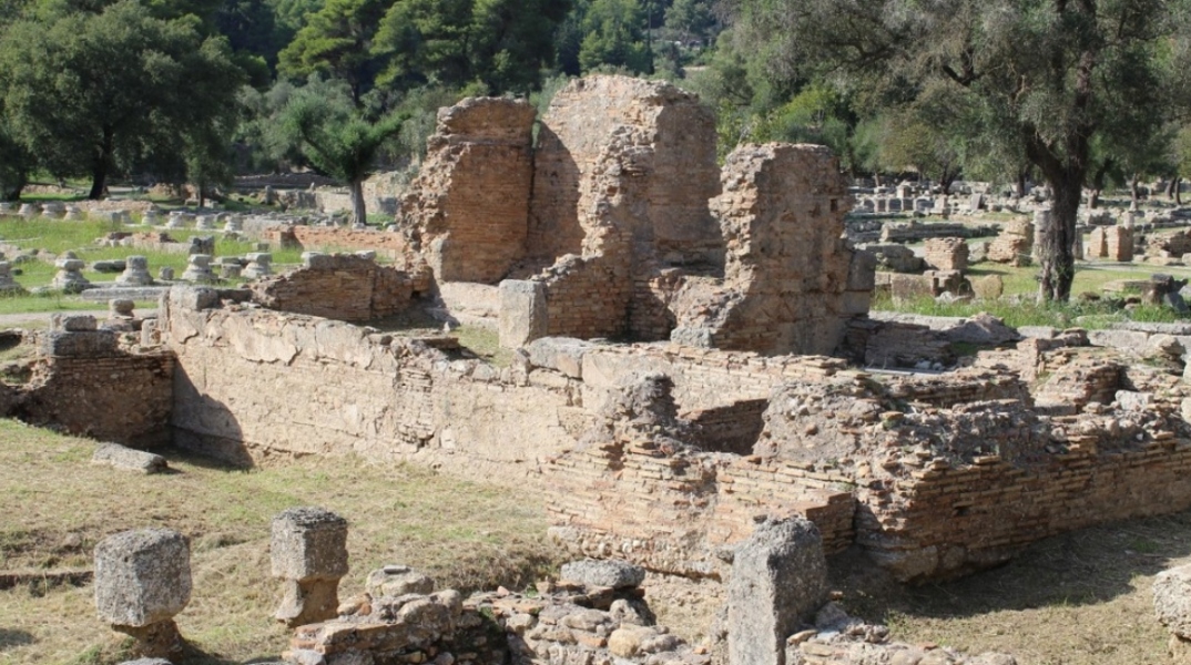 Αρχαία Ολυμπία, νότιες θέρμες