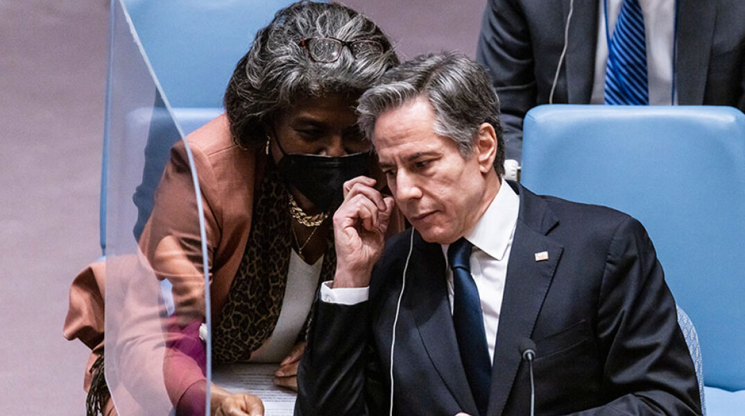 Ο Άντονι Πλίνκεν (Αμερικανός ΥΠΕΞ) στο Συμβούλιο Ασφαλείας του ΟΗΕ