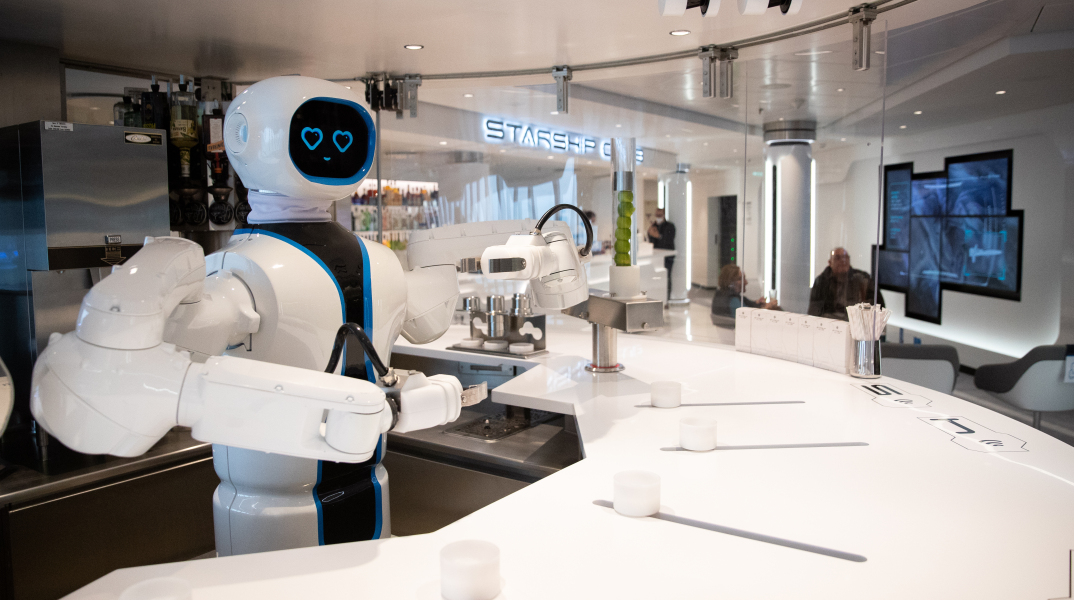 Ρομπότ υπάλληλος σε καφετέρια