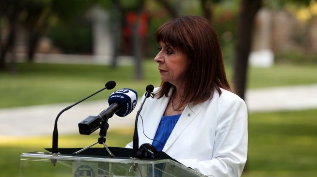 Κατερίνα Σακελλαροπούλου © ΑΠΕ-ΜΠΕ/Αλέξανδρος Μπελτές  