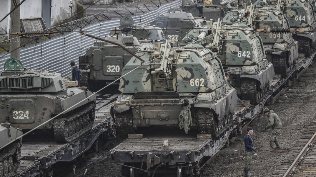 Οχήματα του στρατού στην Ουκρανία