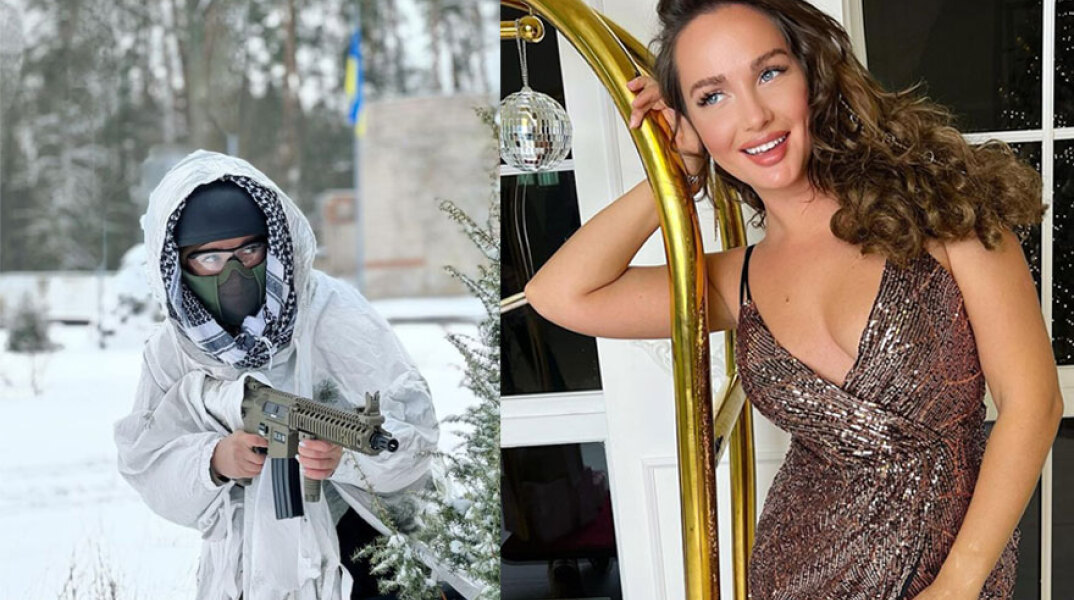Η Αναστάσια Λένα, πρώην Μις Ουκρανία, πήρε το όπλο της μετά τη ρωσική εισβολή