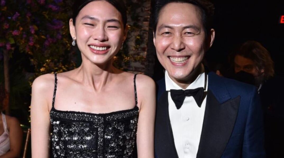 Οι πρωταγωνιστές του Squid Game, Jung Ho-yeon (αριστερά) και Lee Jung-jae (δεξιά)