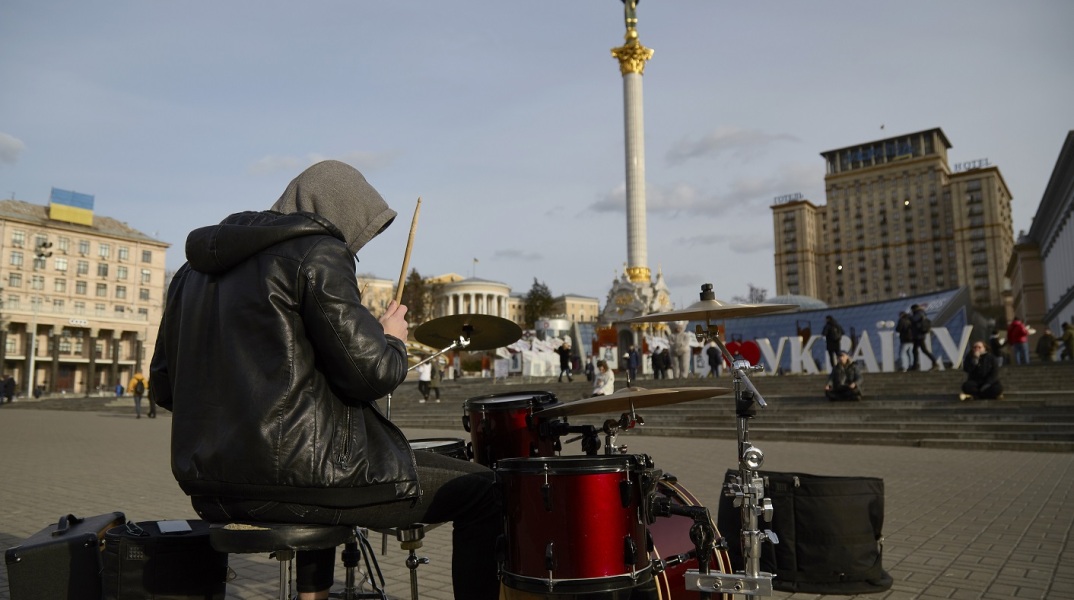 Μουσικός του δρόμου στην Ουκρανία