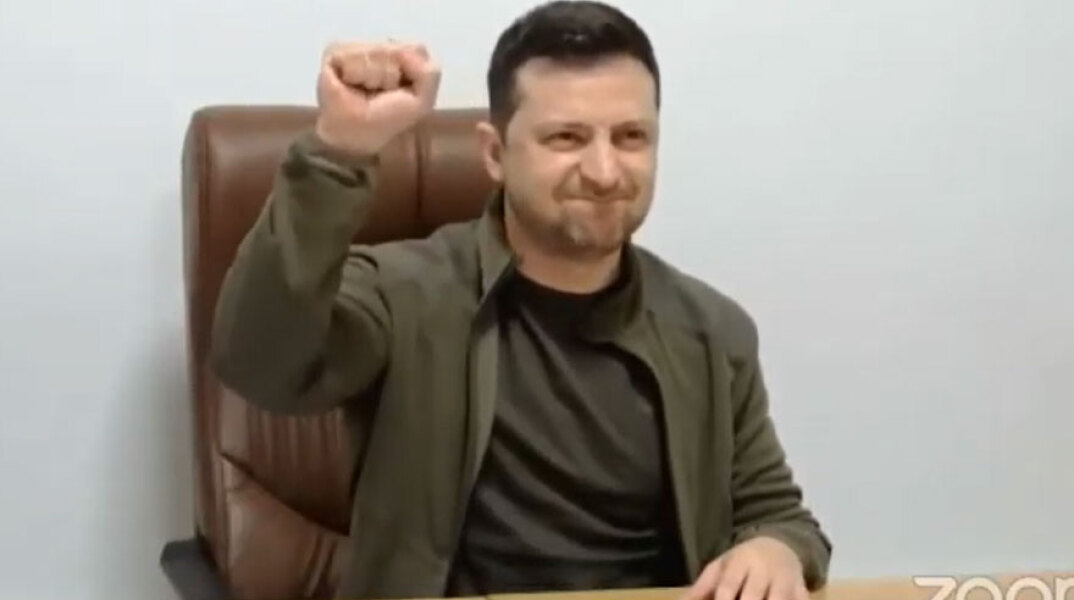 O Βολοντίμιρ Ζελένσκι σε διάγγελμα για τον πόλεμο στην Ουκρανία