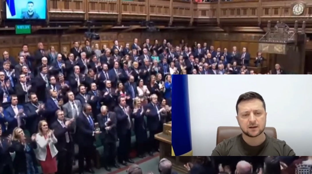 Η παρέμβαση του Βολοντίμιρ Ζελένσκι στο βρετανικό κοινοβούλιο