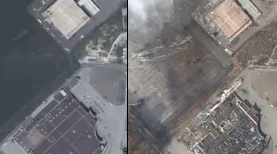 Μαριούπολη πριν και μετά τον ρωσικό βομβαρδισμό