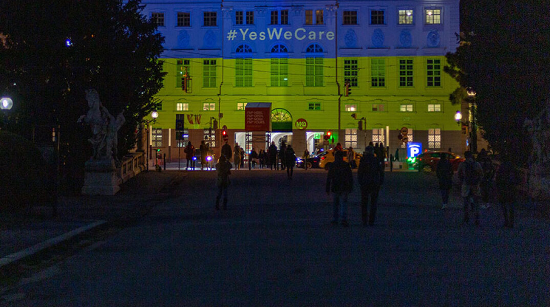 Video wall για τον πόλεμο στην Ουκρανία