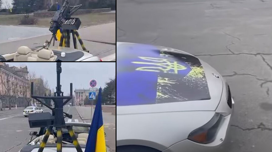 Η BMW Cabrio με το πολυβόλο στην Ουκρανία