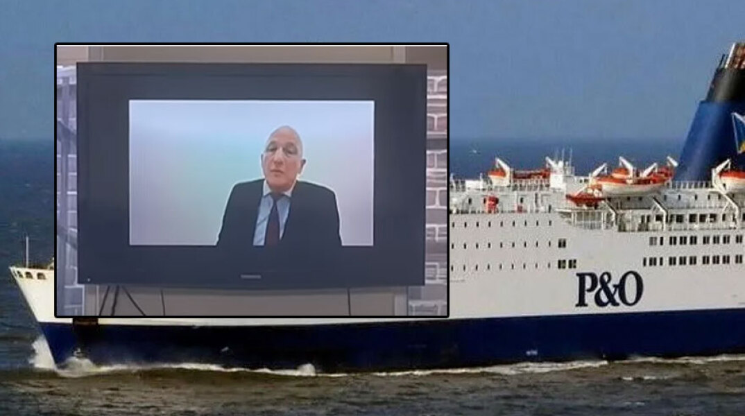 Στέλεχος της εταιρείας φέρι μποτ P&O Ferries ανακοινώνει μέσω zoom τις μαζικές απολύσεις