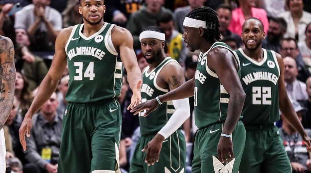 Ο Γιάννης Αντετοκούνμπο και οι συμπαίκτες του στους Μπακς