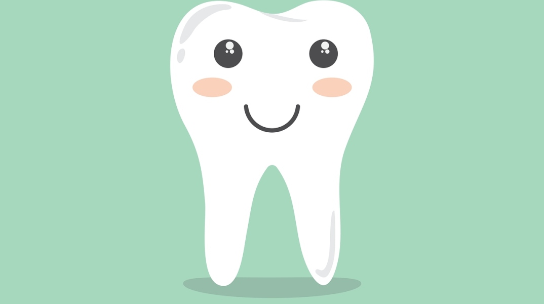 Εικονογράφηση δοντιού που χαμογελάει