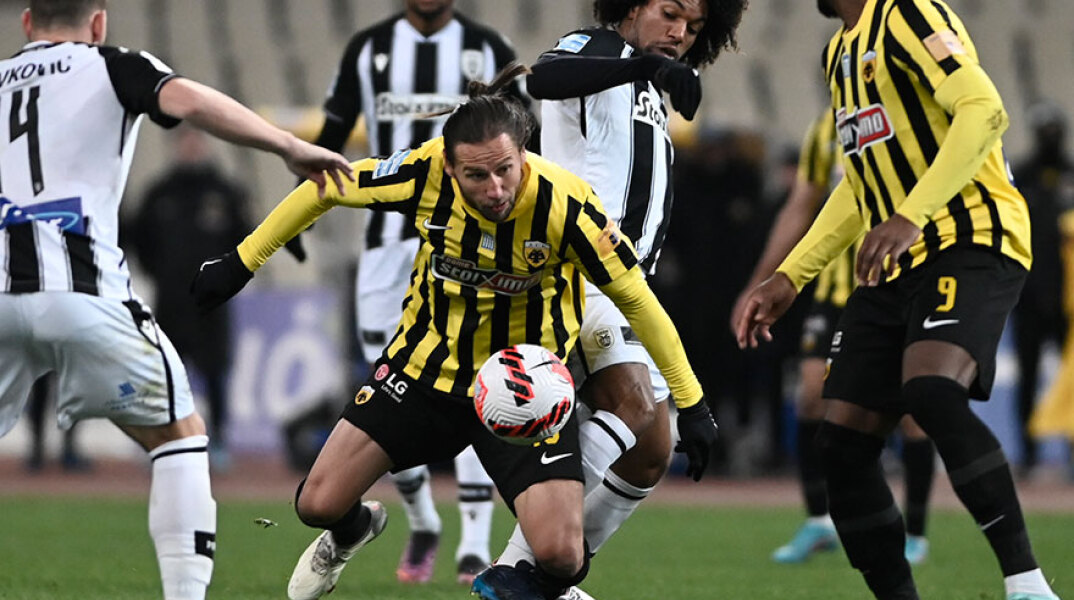 Ο ΠΑΟΚ κέρδισε την ΑΕΚ στο ΟΑΚΑ στη 2η αγωνιστική των πλέι οφ της Superleague