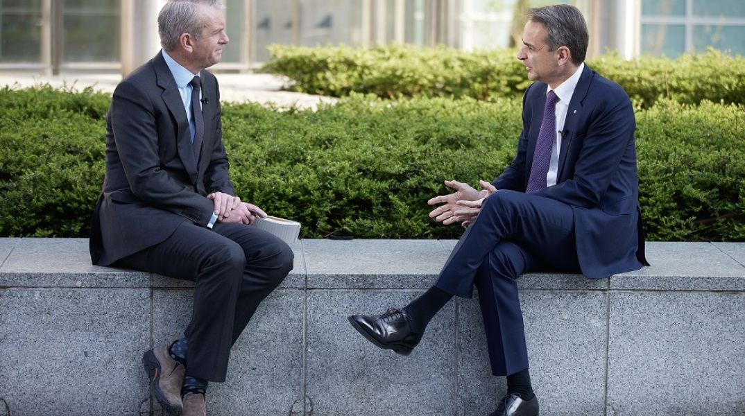 ΒΡΥΞΕΛΛΕΣ-ΣΥΝΕΝΤΕΥΞΗ ΤΟΥΠΡΩΘΥΠΟΥΡΓΟΥ ΚΥΡΙΑΚΟΥ ΜΗΤΣΟΤΑΚΗ ΣΤΟN ΔΗΜΟΣΙΟΓΡΑΦΟ ΤΟΥ CNN NIK ROBERTSON (Γ.Τ ΠΡΩΘΥΠΟΥΡΓΟΥ ΔΗΜΗΤΡΗΣ ΠΑΠΑΜΗΤΣΟΣ/ EUROKINISSI)