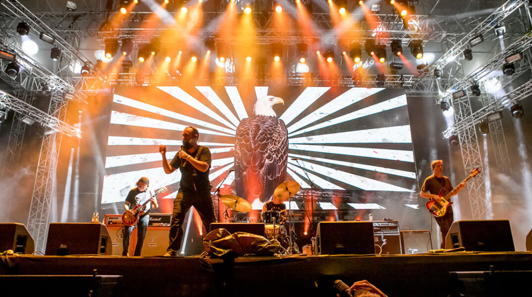 Το συγκρότημα Clutch σε συναυλία στο Release Athens Festival