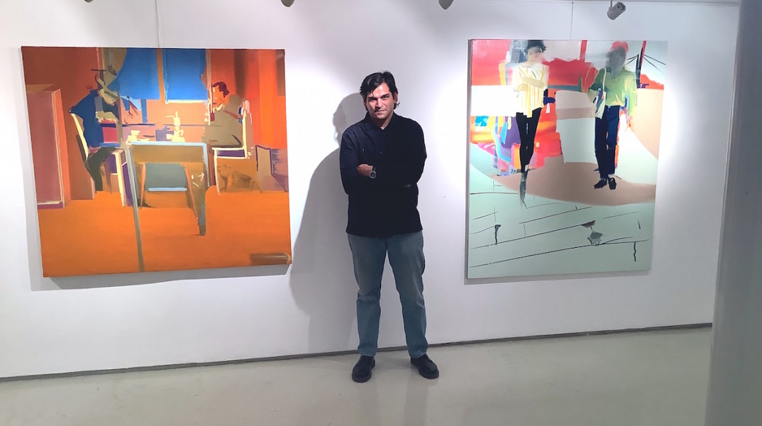 Πάνος Κόλλιας: Συνέντευξη με τον ζωγράφο για την έκθεση ζωγραφικής «Ροές» στην Γκαλερί «Αστρολάβος - Δεξαμενή». 