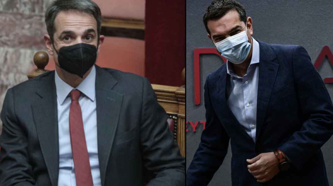 Κυριάκος Μητσοτάκης και Αλέξης Τσίπρας
