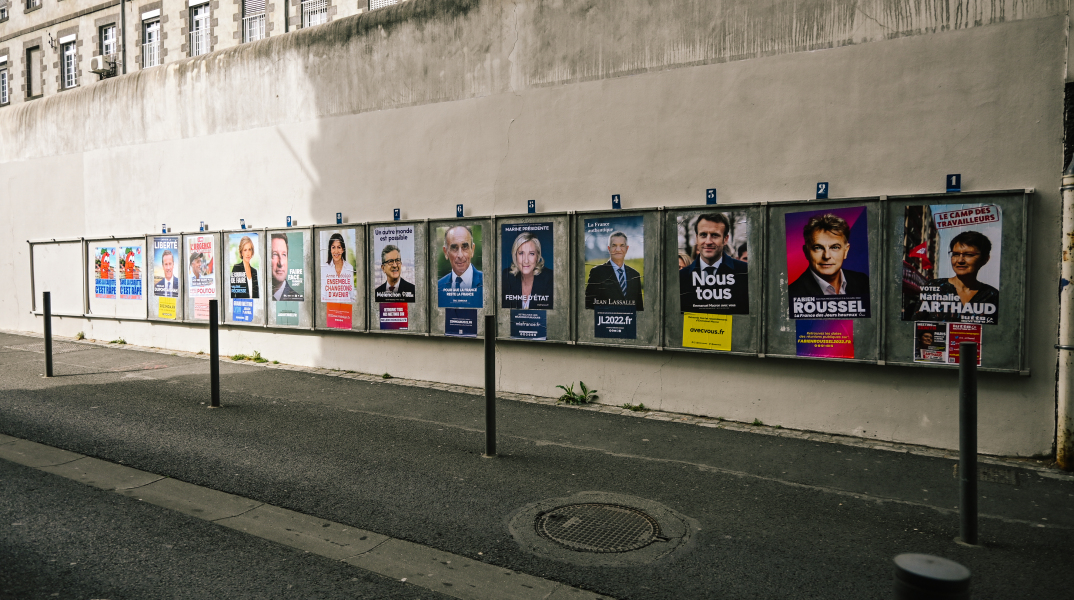 γαλλικές εκλογές, αφίσες υποψηφίων